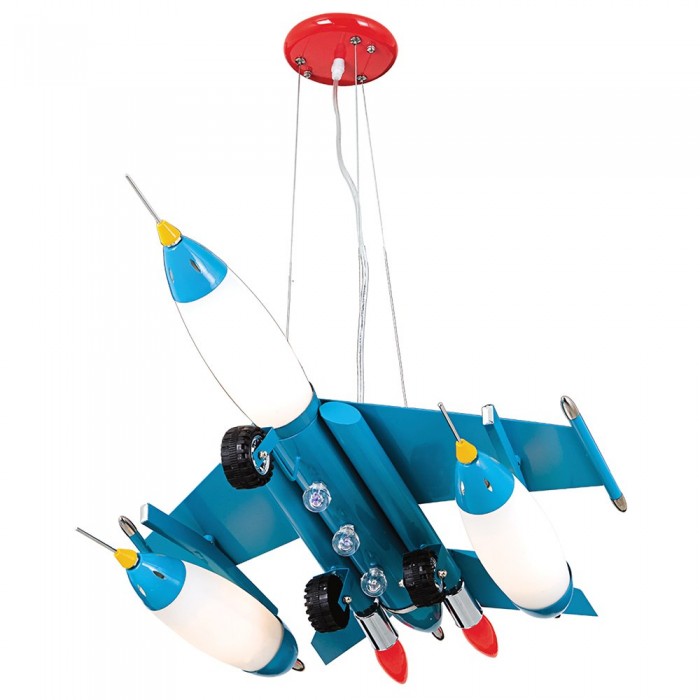 Παιδικό φωτιστικό οροφής αεροπλάνο  γαλάζιο