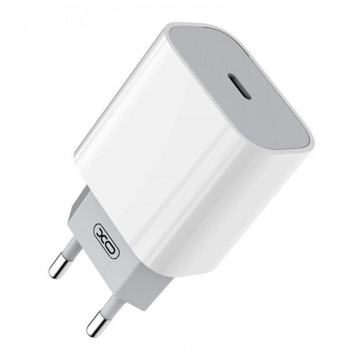 Φορτιστής τοίχου γρήγορης φόρτισης 20W Type C Λευκό L77 ΧΟ Φορτιστής τοίχου γρήγορης φόρτισης 20W Type C Λευκό L77 ΧΟ