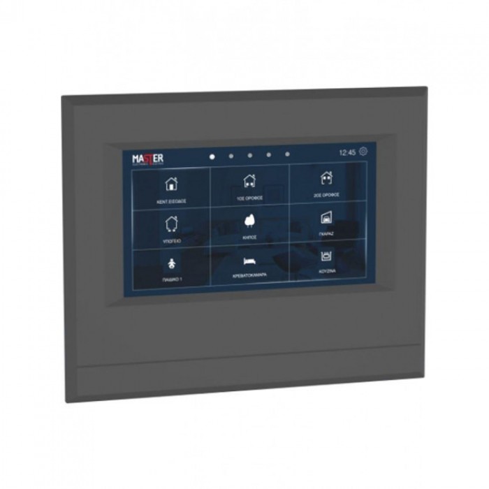 Ασύρματο Χειριστήριο 7'' Ανθρακί MASTER Smart Home SD-LCD/C