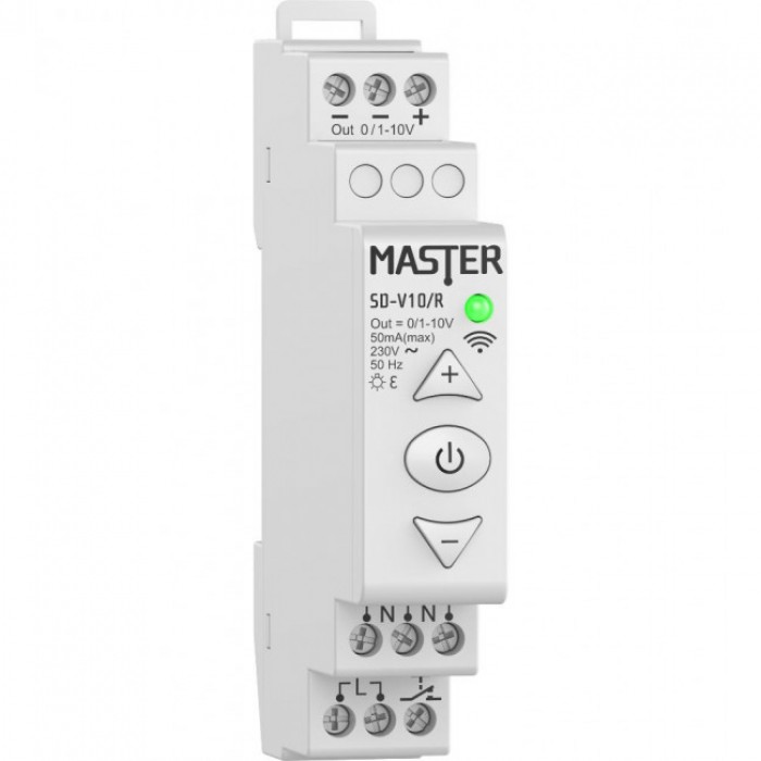 Ασύρματη Μονάδα Ράγας 1 Εξοδου 0-10V Dimmer SD-V10/R MASTER ELECTRIC