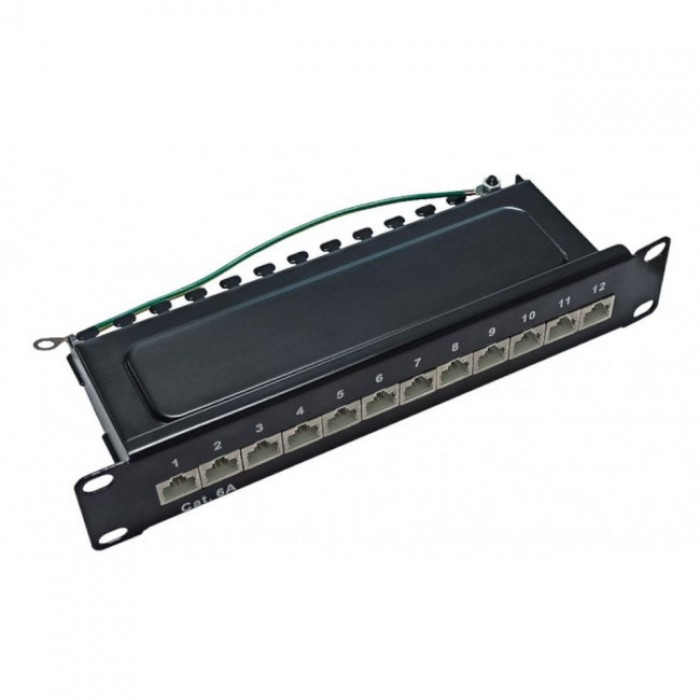 Patch Panel 1U 12 Θέσεων Cat.6A Shielded 01-60-592/C6Α CENTRAL