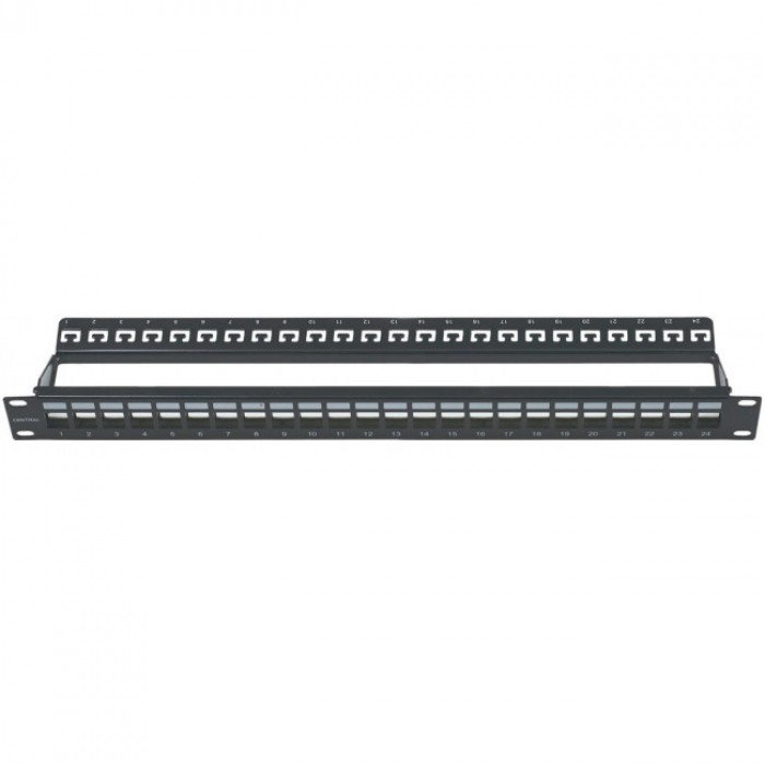 Patch Panel 1U Κενό 24 Θέσεων Keystone 01-60-670/C-N CENTRAL