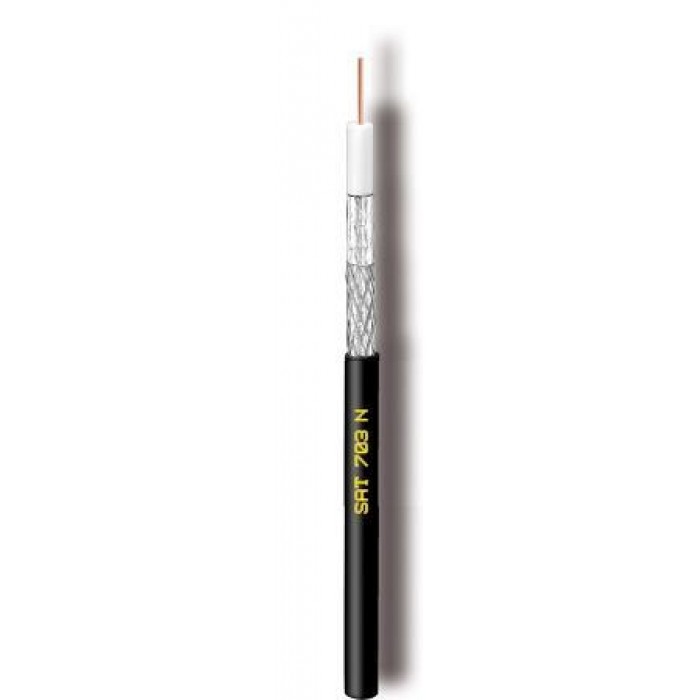 CAVEL SAT703N Μαύρο(250μ)Διάμετρος : 6,60mm Aγωγός : 1,13mm Kαθαρός Χαλκός CAVEL SAT703N Μαύρο(250μ)Διάμετρος : 6,60mm Aγωγός : 1,13mm Kαθαρός Χαλκός