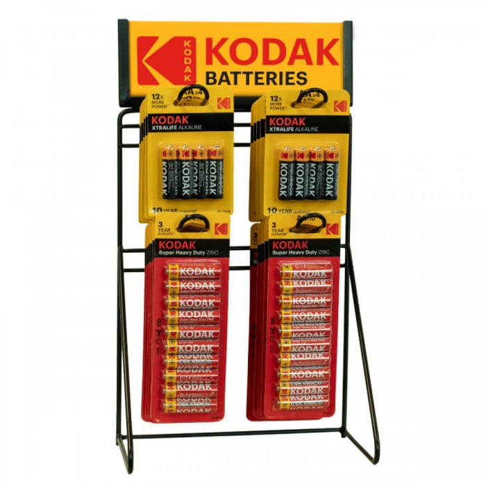 Kodak Μεταλλικό Σταντ Προβολής Μπαταριών Eπιδαπέδιο/Πάγκου 4 Θέσεων
