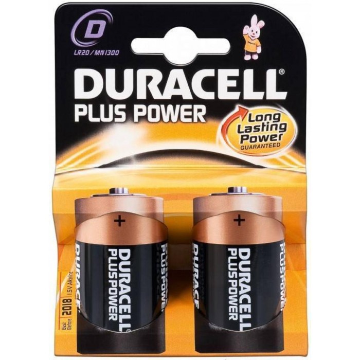 Duracell Plus Power LR20 D (2 τμχ) Duracell Plus Power LR20 D (2 τμχ)