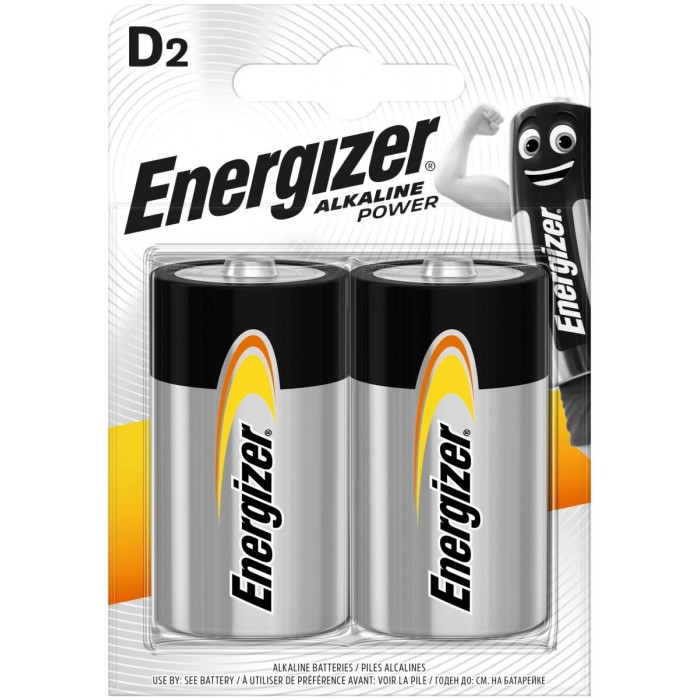 Energizer Power Αλκαλική D (2τμχ) Energizer Power Αλκαλική D (2τμχ)