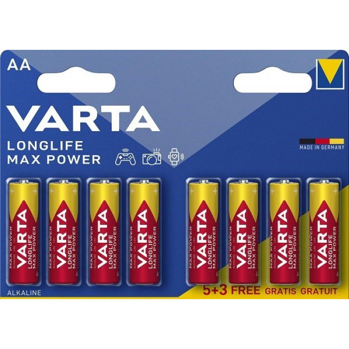 Varta Longlife Max Mignon Battery AA B5+3 Varta Longlife Max Mignon Battery AA B5+3