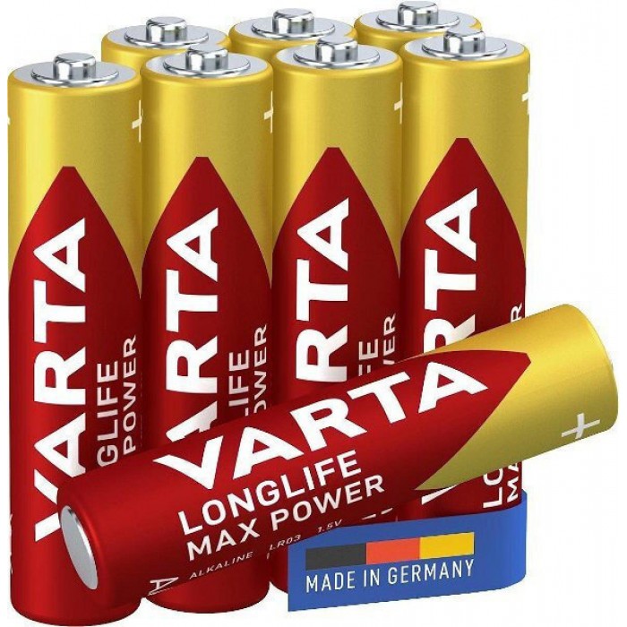 Μπαταρία Varta Longlife Max Power Αλκαλική Mignon AAA B5+3 Μπαταρία Varta Longlife Max Power Αλκαλική Mignon AAA B5+3