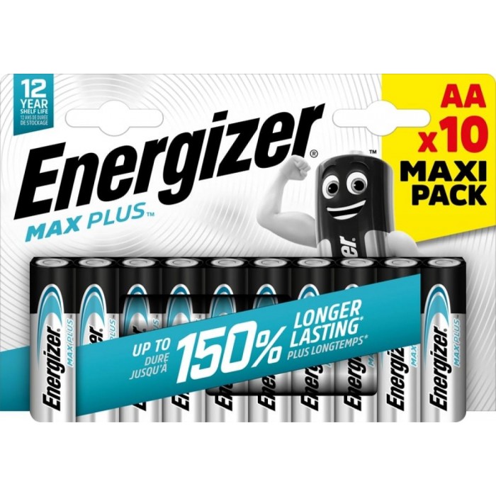 Energizer Max Plus Alkaline Battery ΑΑ E91 LR6(10 τμχ) Energizer Max Plus Alkaline Battery ΑΑ E91 LR6(10 τμχ)