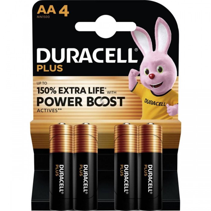 DURACELL Μπαταρίες Plus Boost MN1500 AA BL4 DURACELL Μπαταρίες Plus Boost MN1500 AA BL4