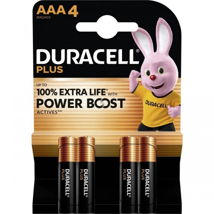 DURACELL Μπαταρίες Plus Boost MN2400 AAA BL4 DURACELL Μπαταρίες Plus Boost MN2400 AAA BL4