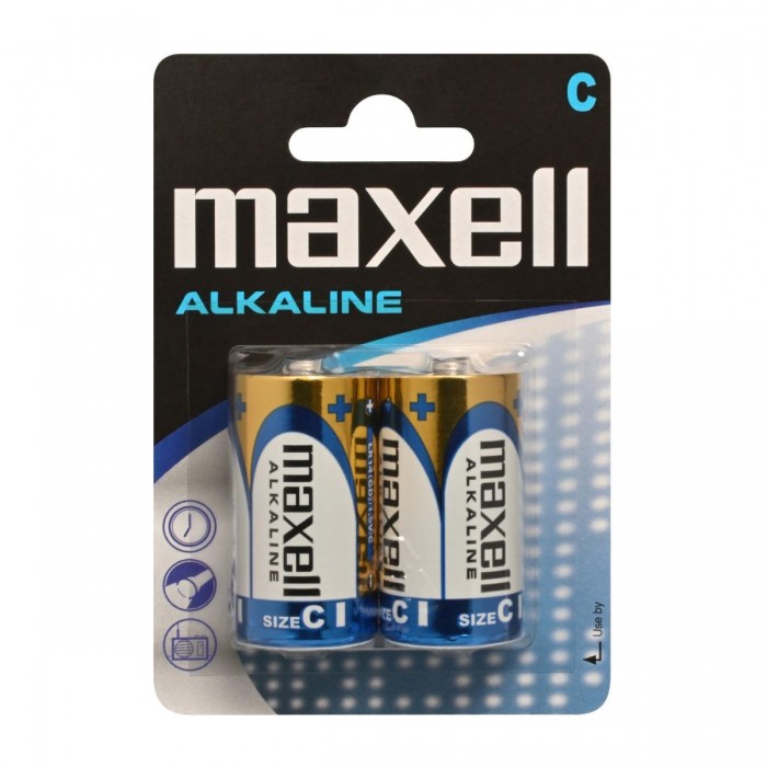 MAXELL Αλκαλικές Μπαταρίες LR14 C BL2 MAXELL Αλκαλικές Μπαταρίες LR14 C BL2