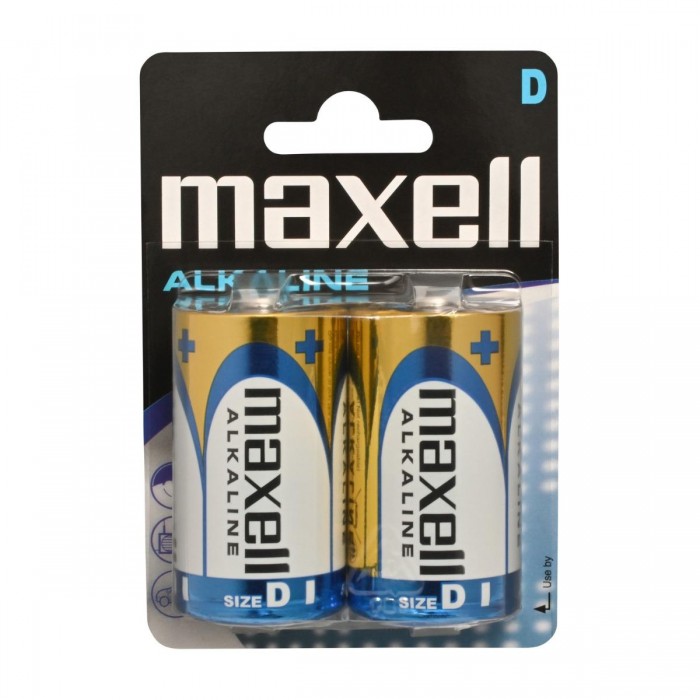 MAXELL Αλκαλικές Μπαταρίες LR20 D BL2 MAXELL Αλκαλικές Μπαταρίες LR20 D BL2