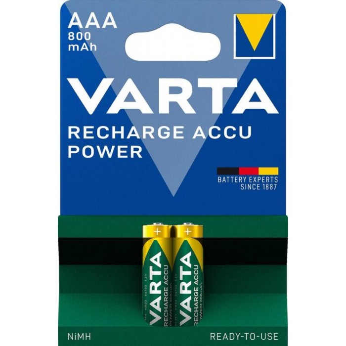 Varta Επαναφορτιζόμενη R2U AAA 800mAh (2τμχ) Varta Επαναφορτιζόμενη R2U AAA 800mAh (2τμχ)