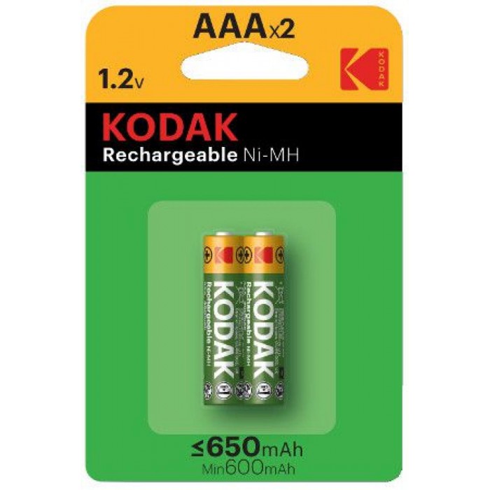 Kodak Επαναφορτιζόμενη ΗR03 650mAh AAA (2τμχ) Kodak Επαναφορτιζόμενη ΗR03 650mAh AAA (2τμχ)