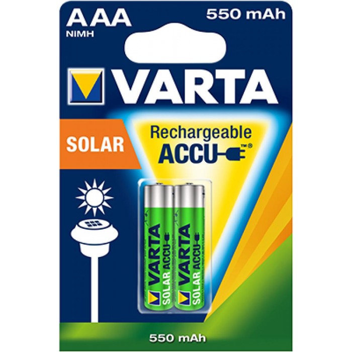Varta Επαναφορτιζόμενη Solar 550mAh HR03 AAA (2τμχ) Varta Επαναφορτιζόμενη Solar 550mAh HR03 AAA (2τμχ)