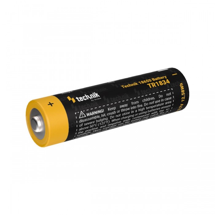 Technik Επανφορτιζόμενη Μπαταρία 18650 TR1834 3400mAh 3.7V B1 Technik Επανφορτιζόμενη Μπαταρία 18650 TR1834 3400mAh 3.7V B1