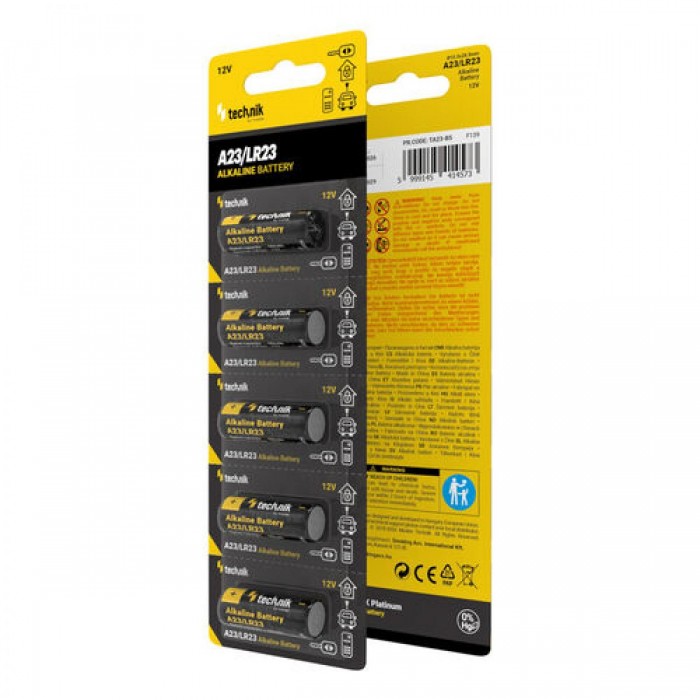 Technik Platinum Αλκαλική Μπαταρία Συναγερμού LR23 MN21 A23 V23GA LRV08 12V B5 Technik Platinum Αλκαλική Μπαταρία Συναγερμού LR23 MN21 A23 V23GA LRV08 12V B5