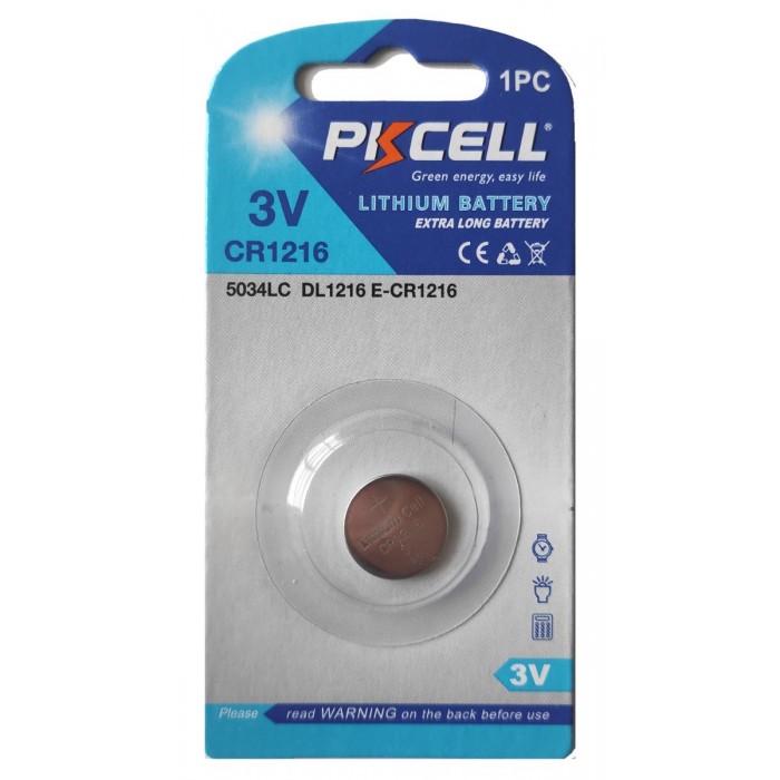 Pkcell Κουμπί Λιθίου CR1216-1B (1τμχ) Pkcell Κουμπί Λιθίου CR1216-1B (1τμχ)
