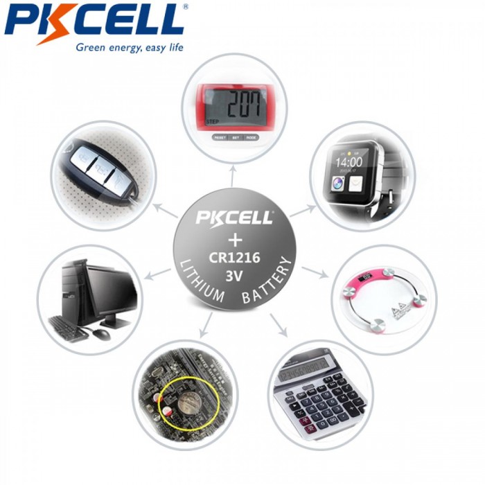 Pkcell Κουμπί Λιθίου CR1216-1B (1τμχ)