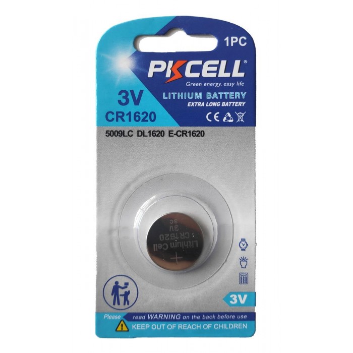 Pkcell Κουμπί Λιθίου CR1620-1B (1τμχ) Pkcell Κουμπί Λιθίου CR1620-1B (1τμχ)