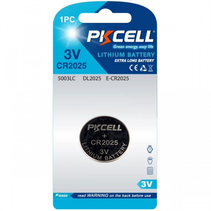 Pkcell Κουμπί Λιθίου CR2025-1B (1τμχ) Pkcell Κουμπί Λιθίου CR2025-1B (1τμχ)
