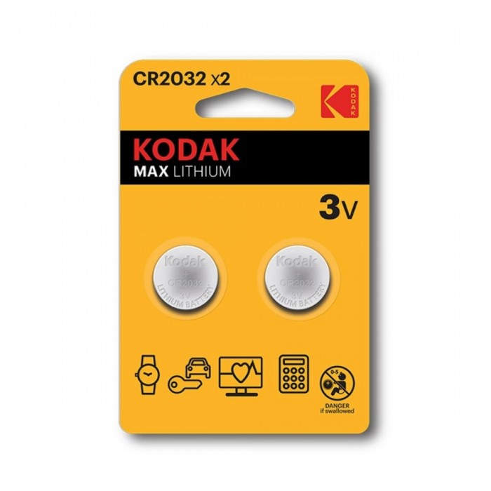 Kodak Μπαταρίες Λιθίου CR2032 2τμχ Kodak Μπαταρίες Λιθίου CR2032 2τμχ