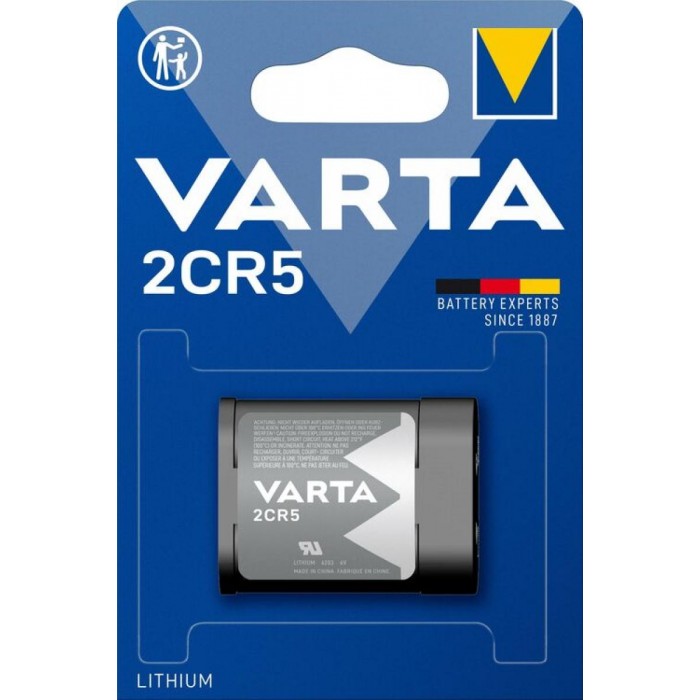 Varta Φωτογραφικών Μηχανών 2CR5 (1τμχ) Varta Φωτογραφικών Μηχανών 2CR5 (1τμχ)