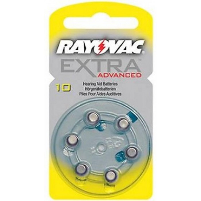 Rayovac Extra Advanced Βαρηκοΐας 10 (6τμχ) Rayovac Extra Advanced Βαρηκοΐας 10 (6τμχ)