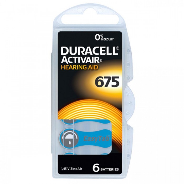 Duracell Activair Βαρηκοΐας DA675 (6τμχ) Duracell Activair Βαρηκοΐας DA675 (6τμχ)