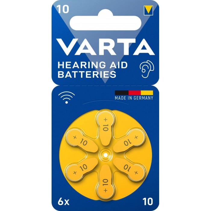 VARTA Μπαταρίες Βαρηκοΐας 10 (6 τμχ) VARTA Μπαταρίες Βαρηκοΐας 10 (6 τμχ)