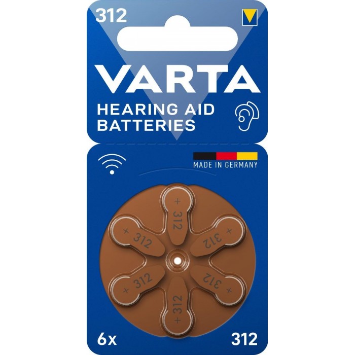 VARTA Μπαταρία βαρηκοΐας 312 (6 τμχ) VARTA Μπαταρία βαρηκοΐας 312 (6 τμχ)