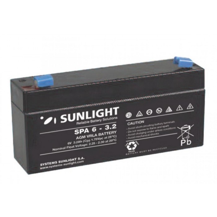 Sunlight Μολύβδου 6V 3.2A Sunlight Μολύβδου 6V 3.2A