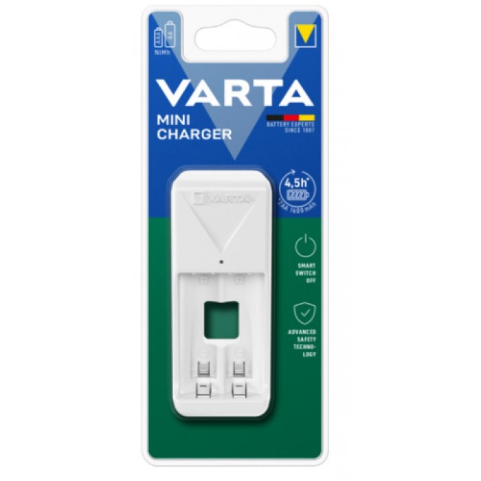 VARTA 57656 101 451 Mini Φορτιστής με 2xAA 56706 2100mAh
