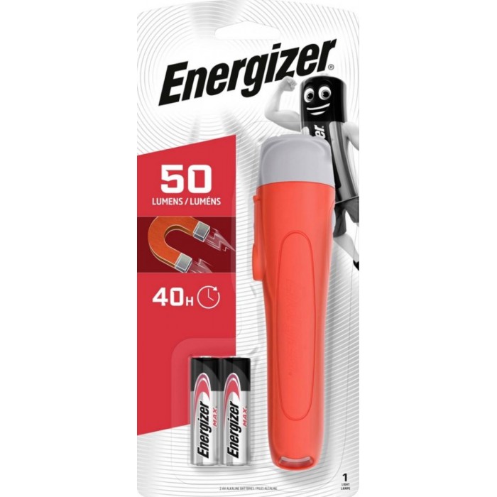 ENERGIZER Magnet Plastic LED 2xAA 50lm