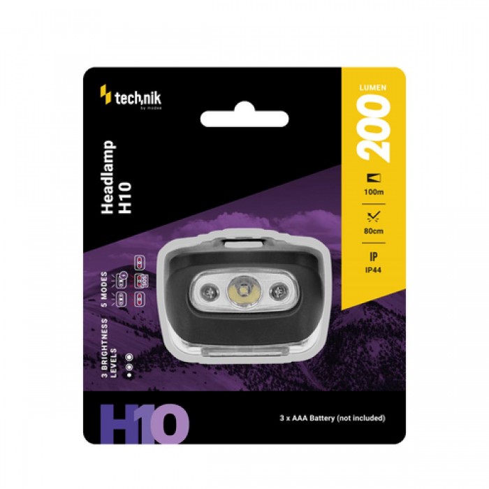 Technik Φακός Κεφαλής H10 LED με Κόκκινο Φως 200lm (3xAAA)