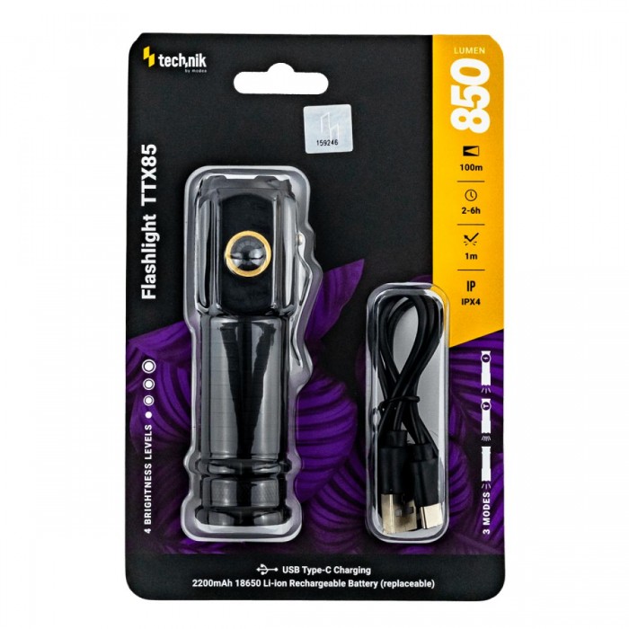 Technik Φακός Χειρός TTX85 9xP35 LED 850lm (1x18650 2000mAh) Technik Φακός Χειρός TTX85 9xP35 LED 850lm (1x18650 2000mAh)