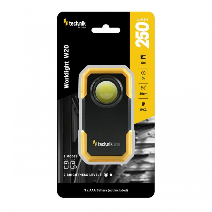 Technik Φακός W20 (3xAAA δεν περιλαμβάνονται) COB (250 lumen)
