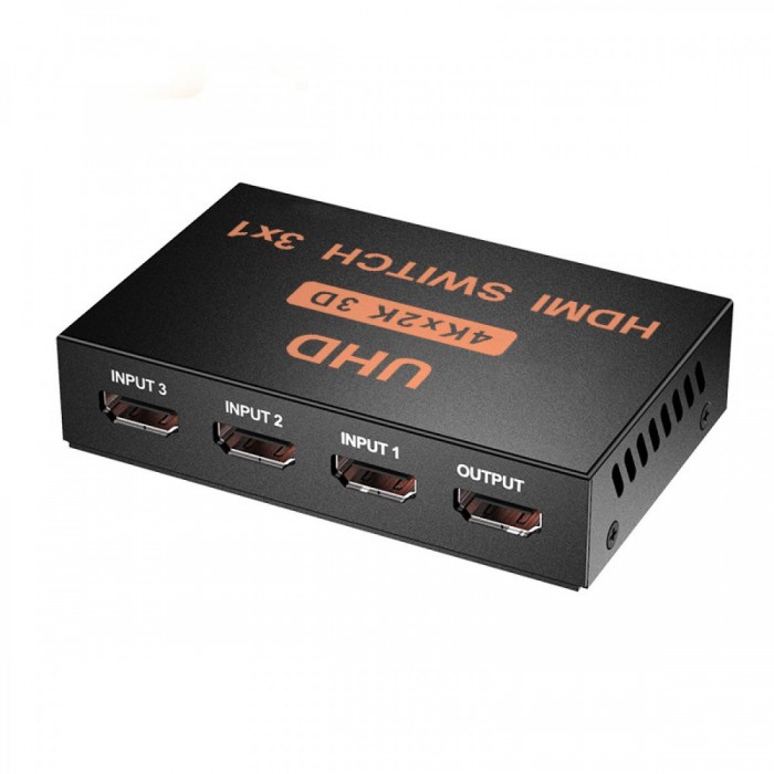 ATC HDMI Switch Μεταλλικό 3 In / 1 Out 4K x 2K Τηλ/στήριο ATC HDMI Switch Μεταλλικό 3 In / 1 Out 4K x 2K Τηλ/στήριο