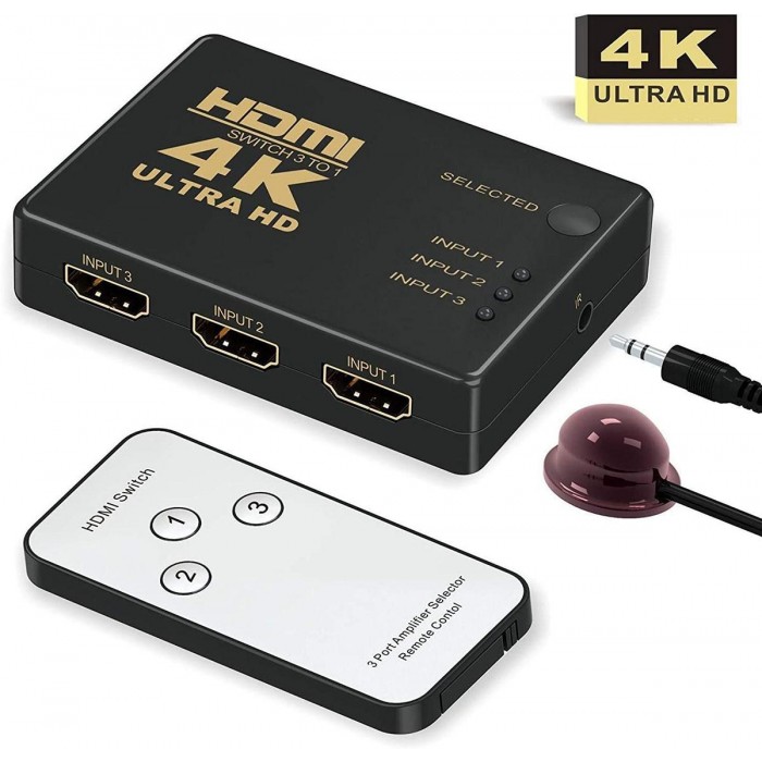 ATC HDMI Switch 3 In / 1 Out 4K x 2K Τηλ/ριο ATC HDMI Switch 3 In / 1 Out 4K x 2K Τηλ/ριο