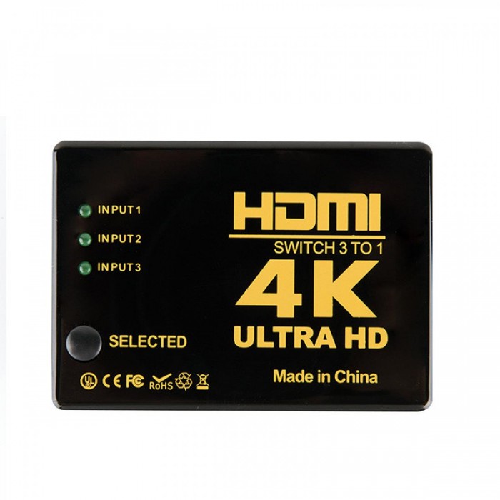 ATC HDMI Switch 3 In / 1 Out 4K x 2K Τηλ/ριο ATC HDMI Switch 3 In / 1 Out 4K x 2K Τηλ/ριο