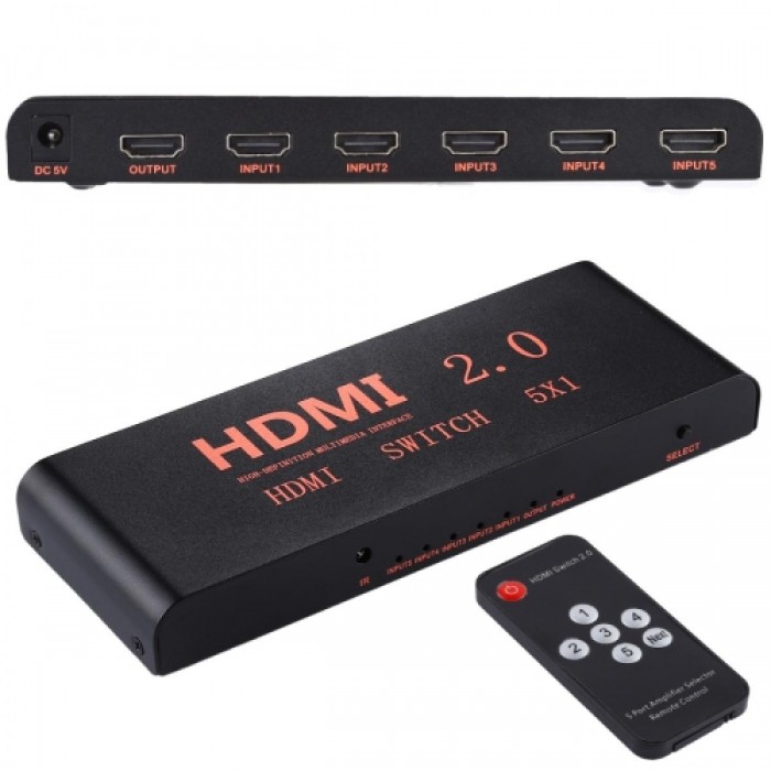 ATC HDMI Switch Metal 5 In / 1 Out 4K x 2K Τηλ/ριο ATC HDMI Switch Metal 5 In / 1 Out 4K x 2K Τηλ/ριο
