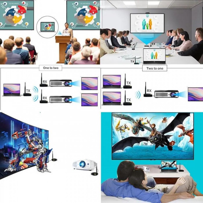HDMI Ασύρματη Αναμετάδοση 50m - 1080P HDMI HDMI Ασύρματη Αναμετάδοση 50m - 1080P HDMI