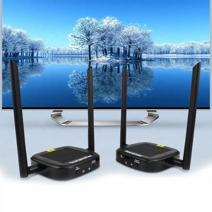 HDMI Ασύρματη Αναμετάδοση 200m - 1080P HDMI με Type-C Loop Out HDMI Ασύρματη Αναμετάδοση 200m - 1080P HDMI με Type-C Loop Out