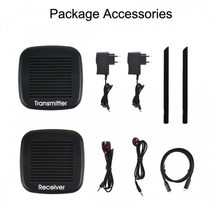 HDMI Ασύρματη Αναμετάδοση 200m - 1080P HDMI με Type-C Loop Out HDMI Ασύρματη Αναμετάδοση 200m - 1080P HDMI με Type-C Loop Out