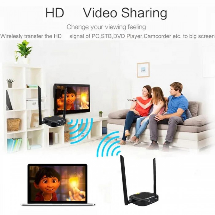 HDMI Ασύρματη Αναμετάδοση 200m - 1080P HDMI με Type-C Loop Out HDMI Ασύρματη Αναμετάδοση 200m - 1080P HDMI με Type-C Loop Out