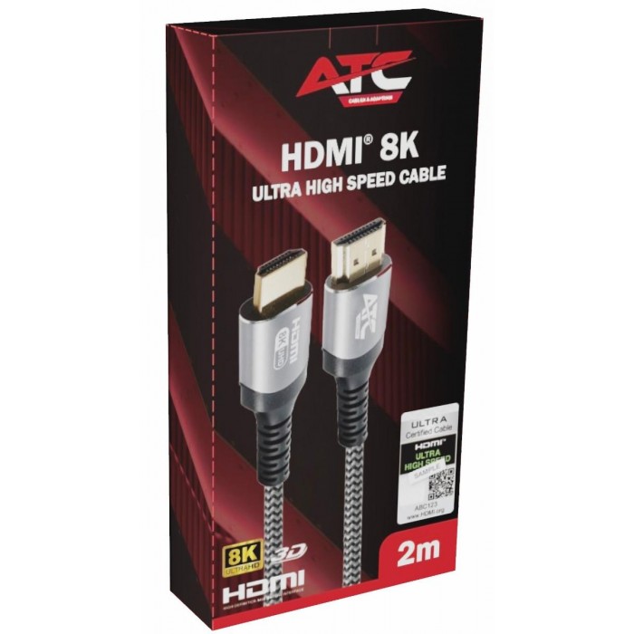ATC Καλώδιο HDMI 2.1V 8K Premium 60Hz 2m