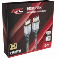 ATC HDMI 2.1V 8K Premium Καλώδιο 60Hz 5m ATC HDMI 2.1V 8K Premium Καλώδιο 60Hz 5m