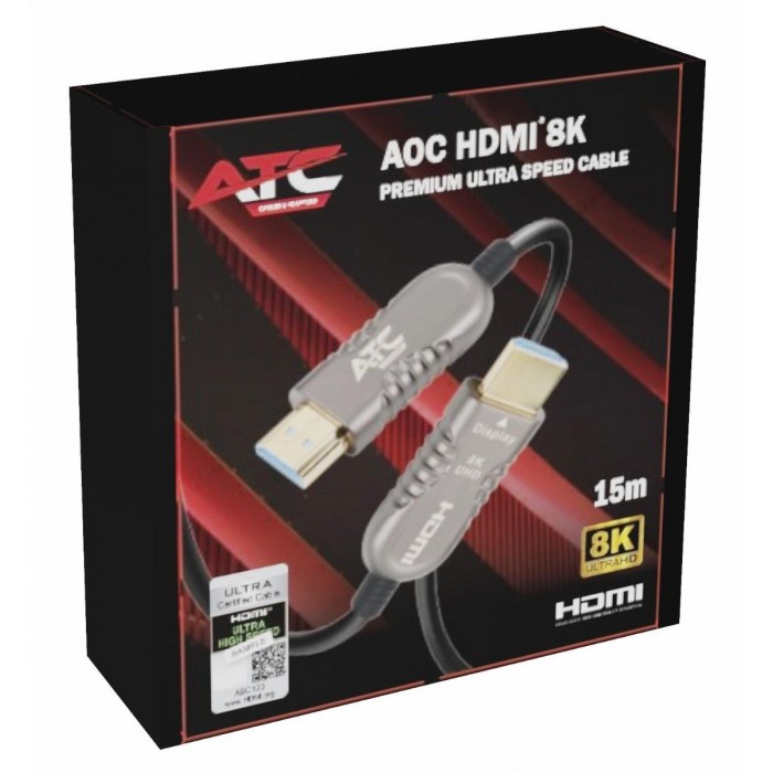ATC AOC HDMI 2.1V 8K Premium Οπτικό Καλώδιο 15m ATC AOC HDMI 2.1V 8K Premium Οπτικό Καλώδιο 15m