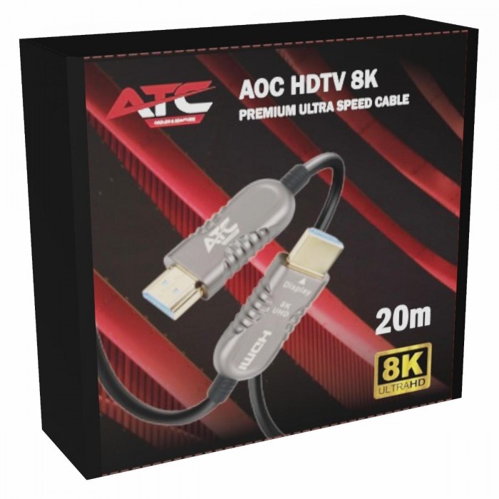 ATC AOC HDTV 2.1V Premium Οπτικό Καλώδιο 8K 20m ATC AOC HDTV 2.1V Premium Οπτικό Καλώδιο 8K 20m